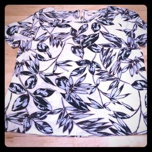 J crew tropical linen beach top